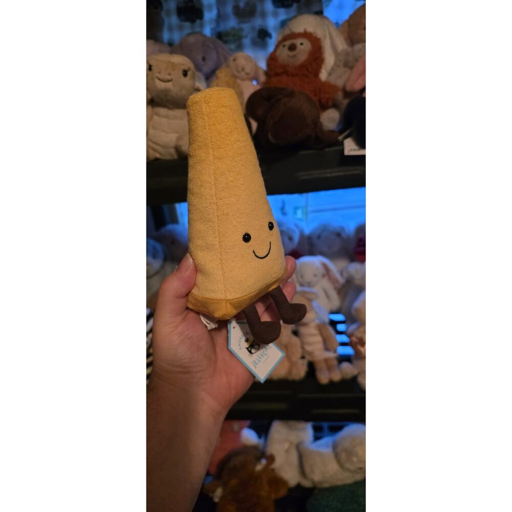 Jellycat AMUSEABLES PARMESAN Cheese - Small 6.5" - Authentic - New with Tags - Picture 3 of 4